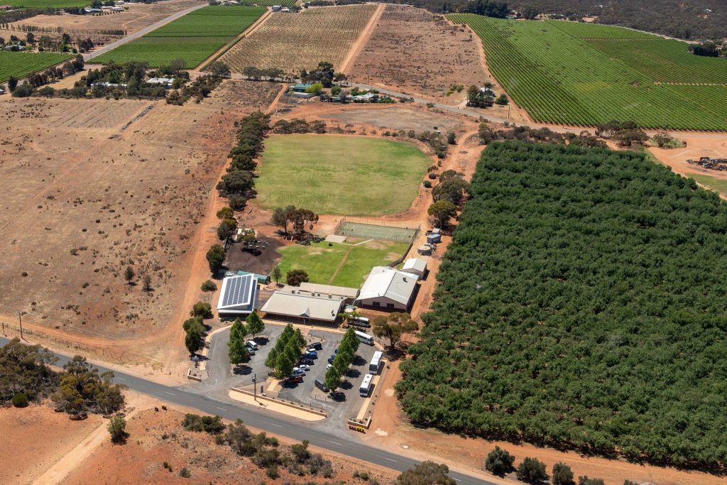 aerial, plane, glossop, Rivergum Christian College