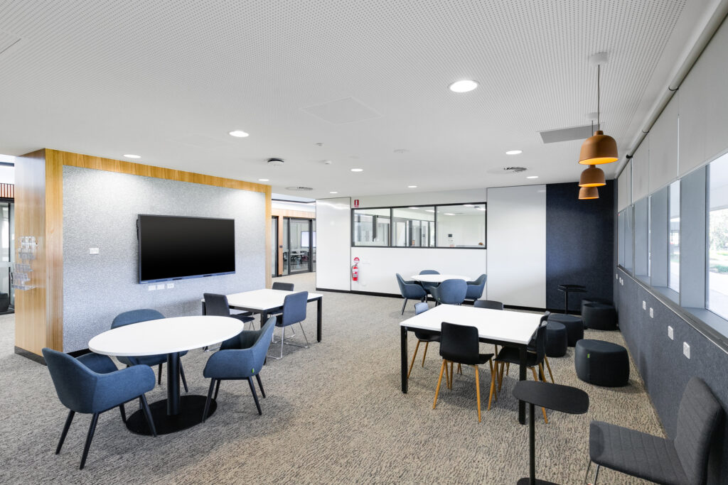 Interior or exterior photos of a newly constructed private school in Renmark, South Australia.