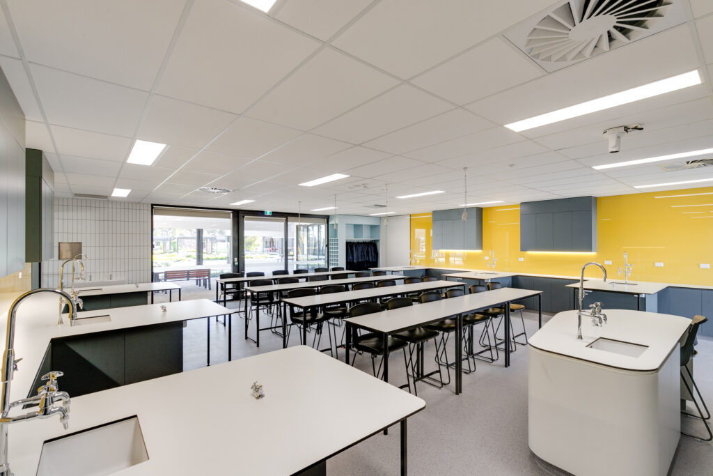 Interior or exterior photos of a newly constructed private school in Renmark, South Australia.