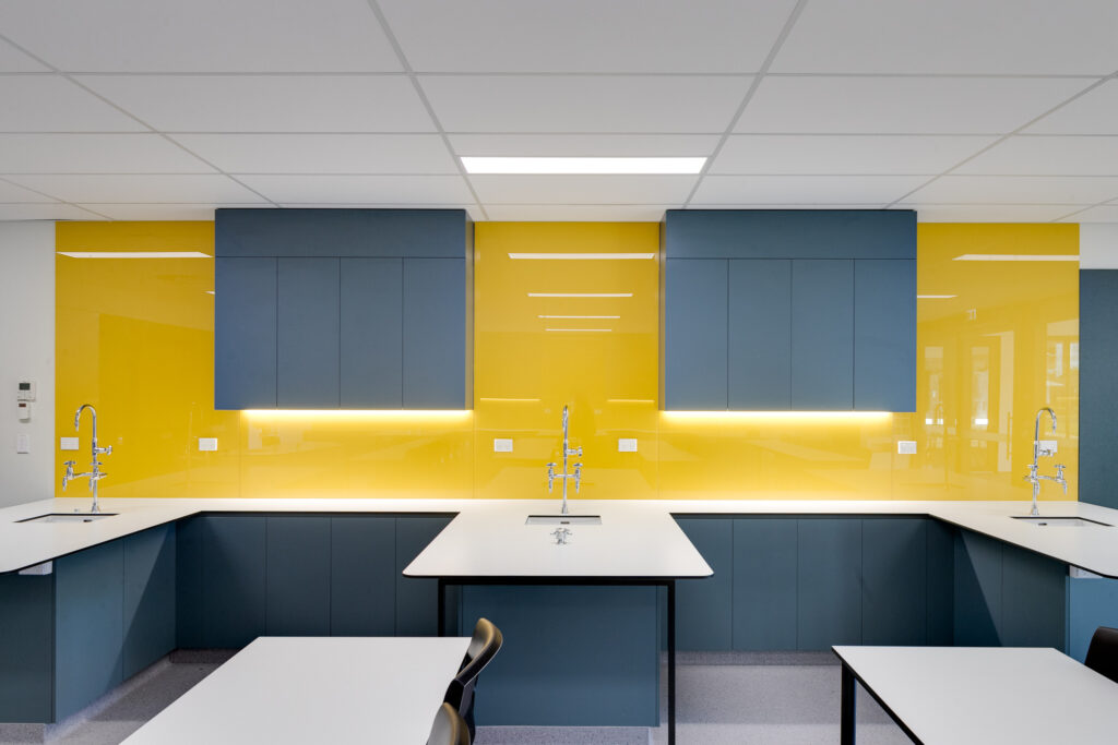 Interior or exterior photos of a newly constructed private school in Renmark, South Australia.