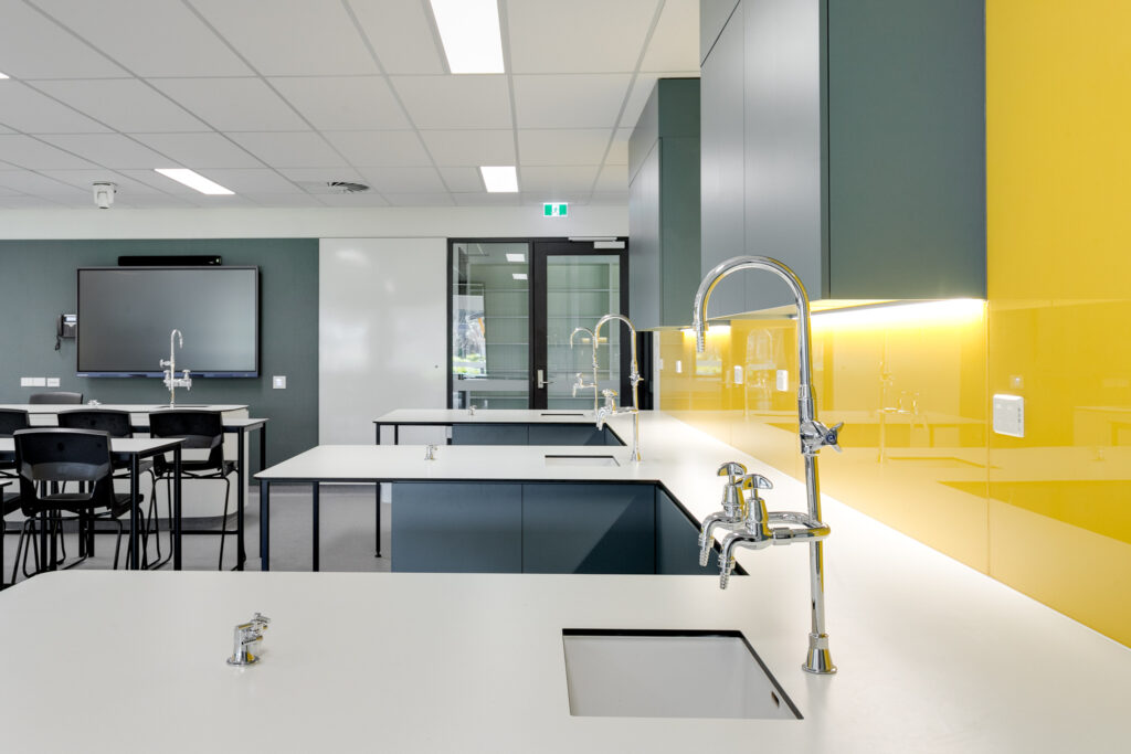 Interior or exterior photos of a newly constructed private school in Renmark, South Australia.