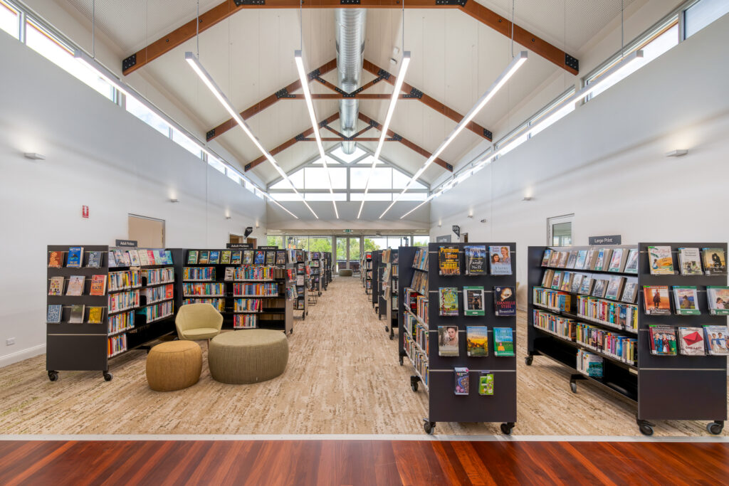 Loxton, Riverland, library, information centre, Raeco furniture, bookshelves,