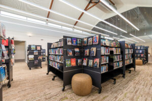 Loxton, Riverland, library, information centre, Raeco furniture, bookshelves, seat, table