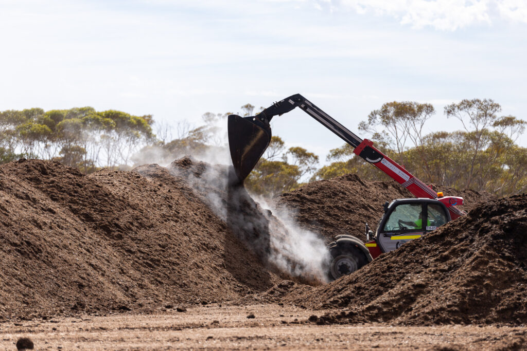 compost farm, South Australia, nutrients, worms, soil, fertiliser, stinky, brown, plants, dirt